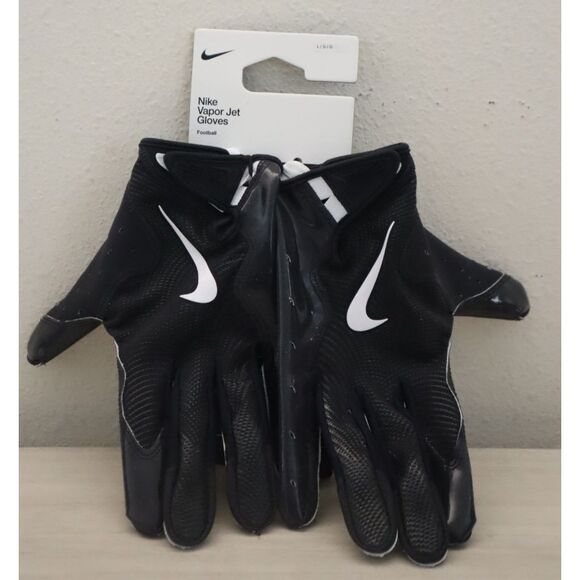 Nike HF0315-441 Men's Sz L Black NFL Vapor Jet 8.0 Football Gloves